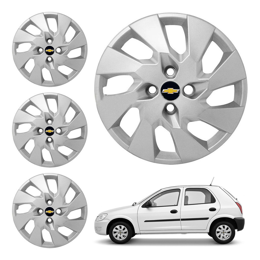 Jogo Calota Aro 13 Celta Corsa Prisma Classic Wind Mod. Onix