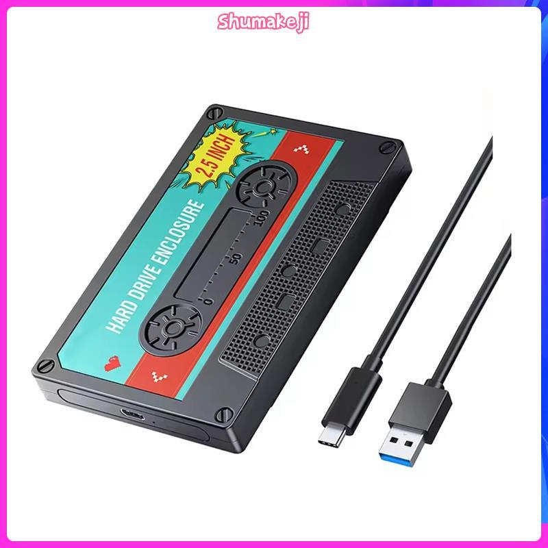 USB C III 2.5 " Polegada Gabinete De Disco Rígido Clássico SSD HDD Caixa De Armazenamento Externo À Prova De Choque Para