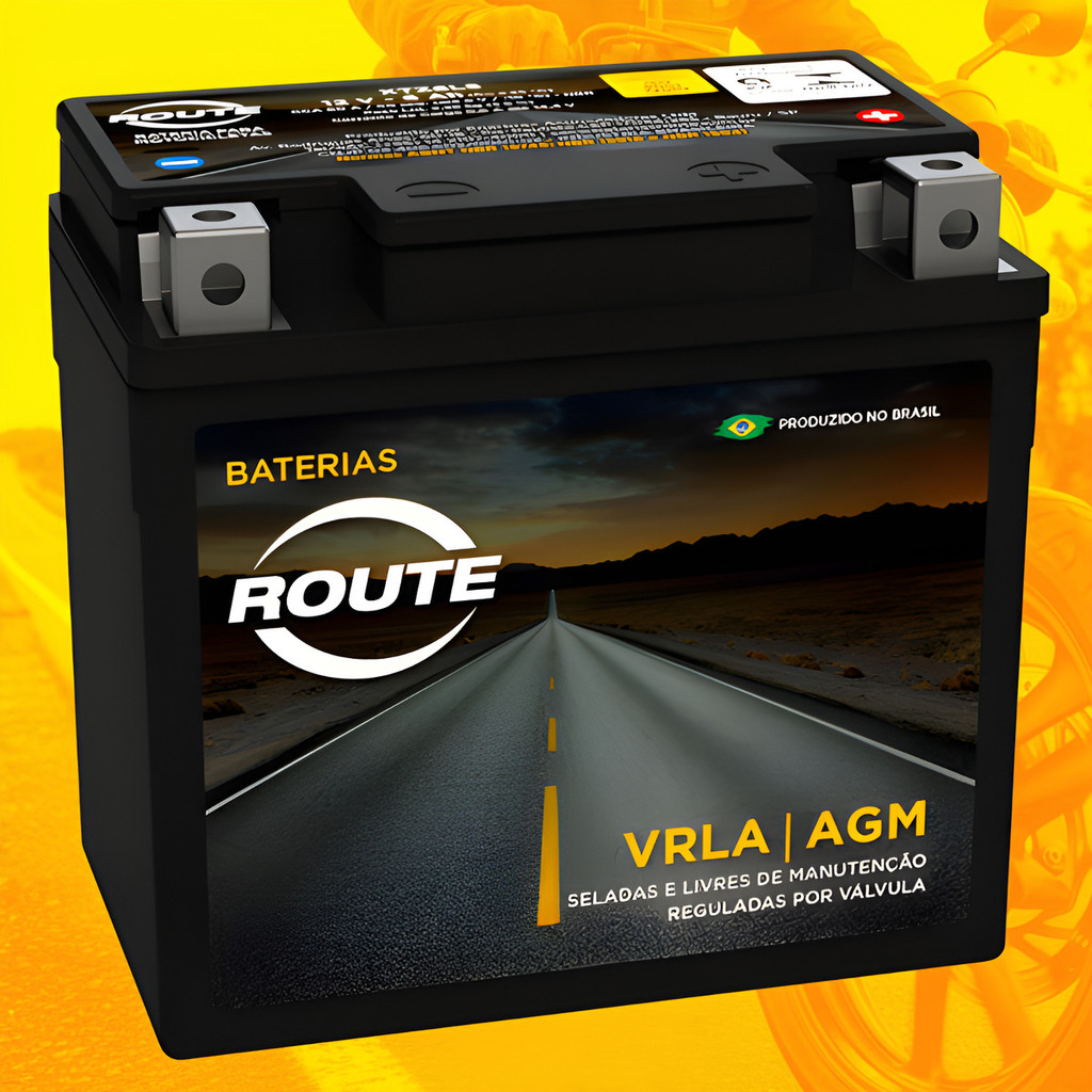 Bateria Route Xtz6ls Honda Titan 150 Mix Es/esd 160 Xre Moto