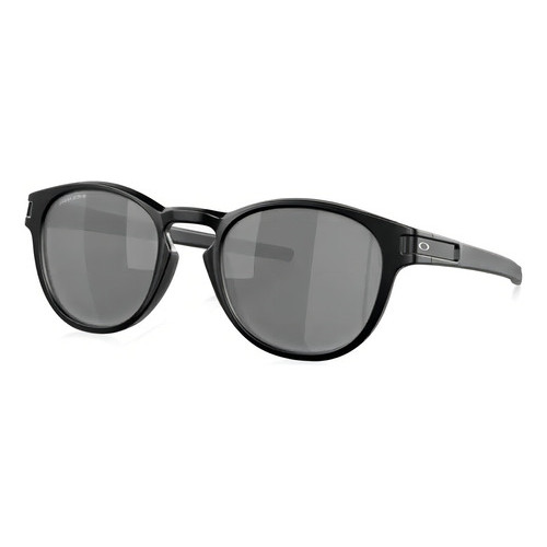 Óculos De Sol Oakley Latch Standard Armação De O Matter Cor Matte Black, Lente Black De Plutonite Prizm, Haste Matte Bla