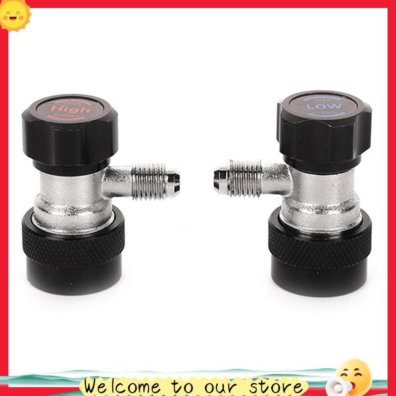 sassoon1 R134A A/C AC Compressor R-134A Adaptador Manual De Acoplador Rápido Ar Condicionado 1/4 Conectores SAE Acessóri