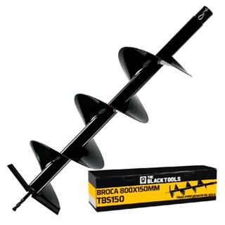 Broca Perfurador De Solo 80 X 15CM Pino Com Trava The Black Tools em Oferta na Shopee