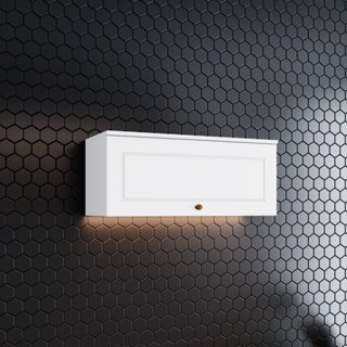 Armário Aéreo 1 Porta Basculante 80cm Emily  Branco em Oferta na Shopee