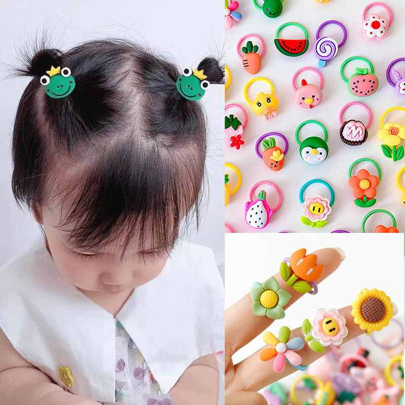 Kit 30 Mini Xuxinhas Criança Elástico Rabico Desenho Sortido em Oferta na Shopee