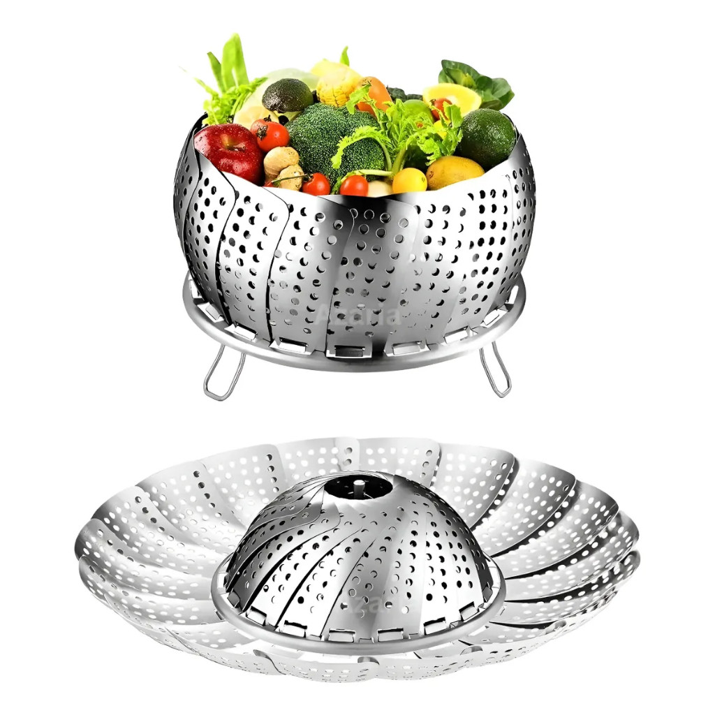 Imagem Cesto Cozimento a Vapor Inox Cozinha Legumes na Panela G