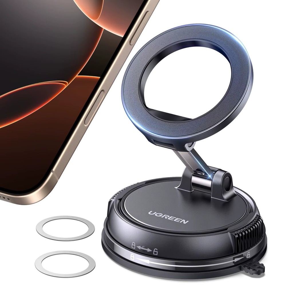 Suporte magnético para telefone para carro UGREEN 360 ° Suporte giratório do carro
