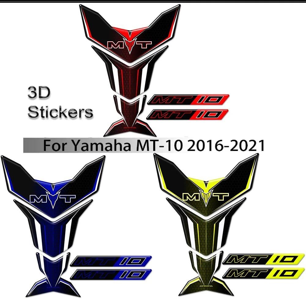 Para Yamaha MT10 FZ MT-10 3D Adesivos Tanque Almofada Protetor Carenagem Fender Pára-Brisa Handguard Decalque 2016 2017 