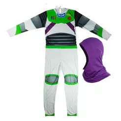 Fantasia Buzz Lightyear Toy Story Adulto Com Gorro