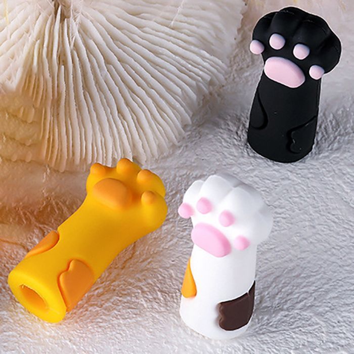 Protetores De Bico Alicate Capas Protetoras Bico De Alicate Unha Formato Patinha de Gato Silicone