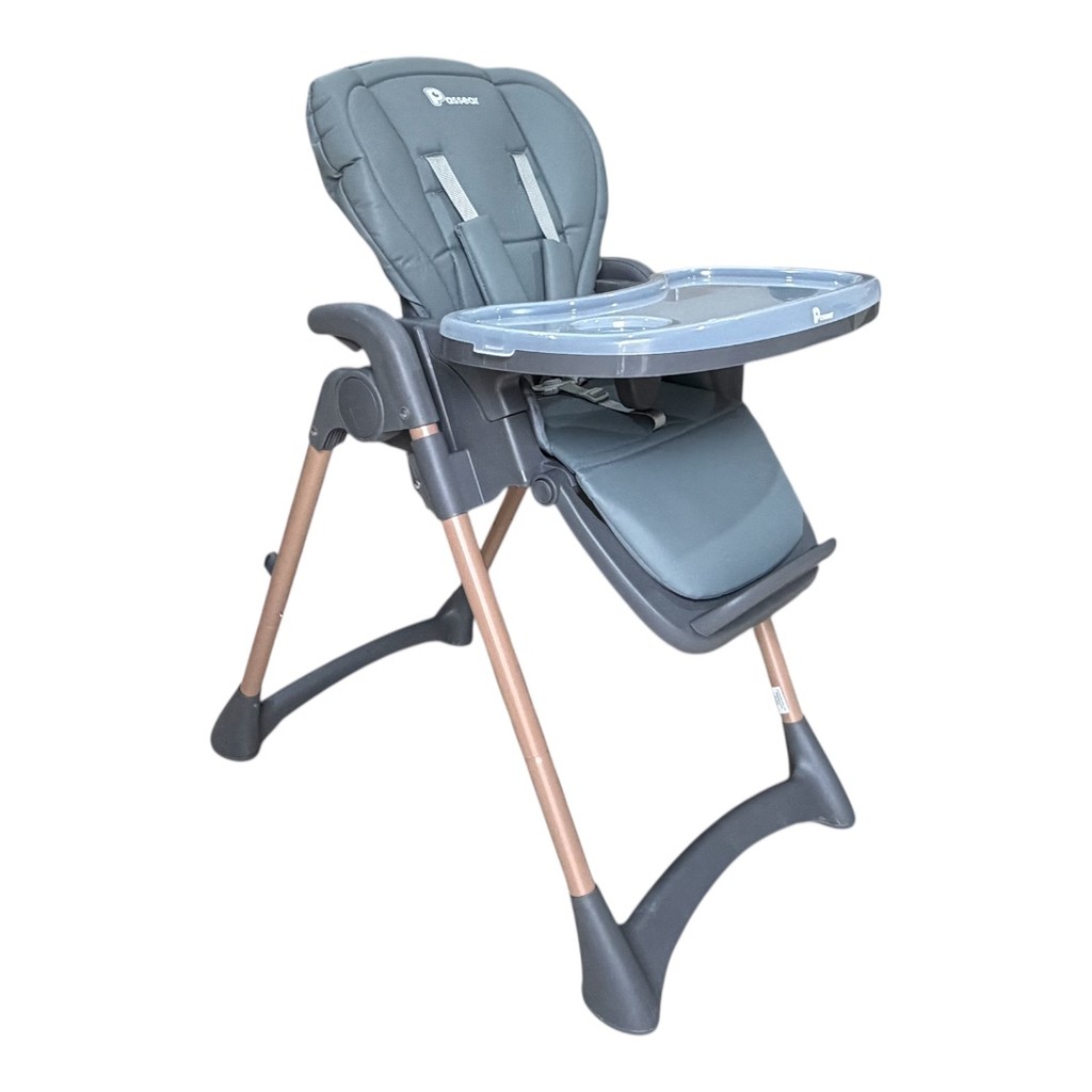 Cadeira de Alimentação Alta Easy - Grafite e Gold - Passear