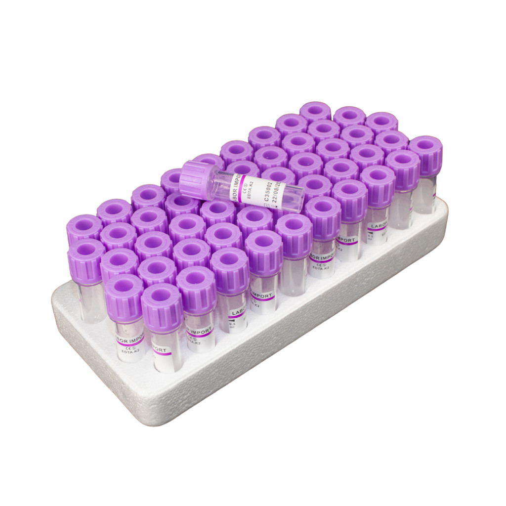 Microtubo Coleta Sanuge Edta K2 50 Unidades De 500ui