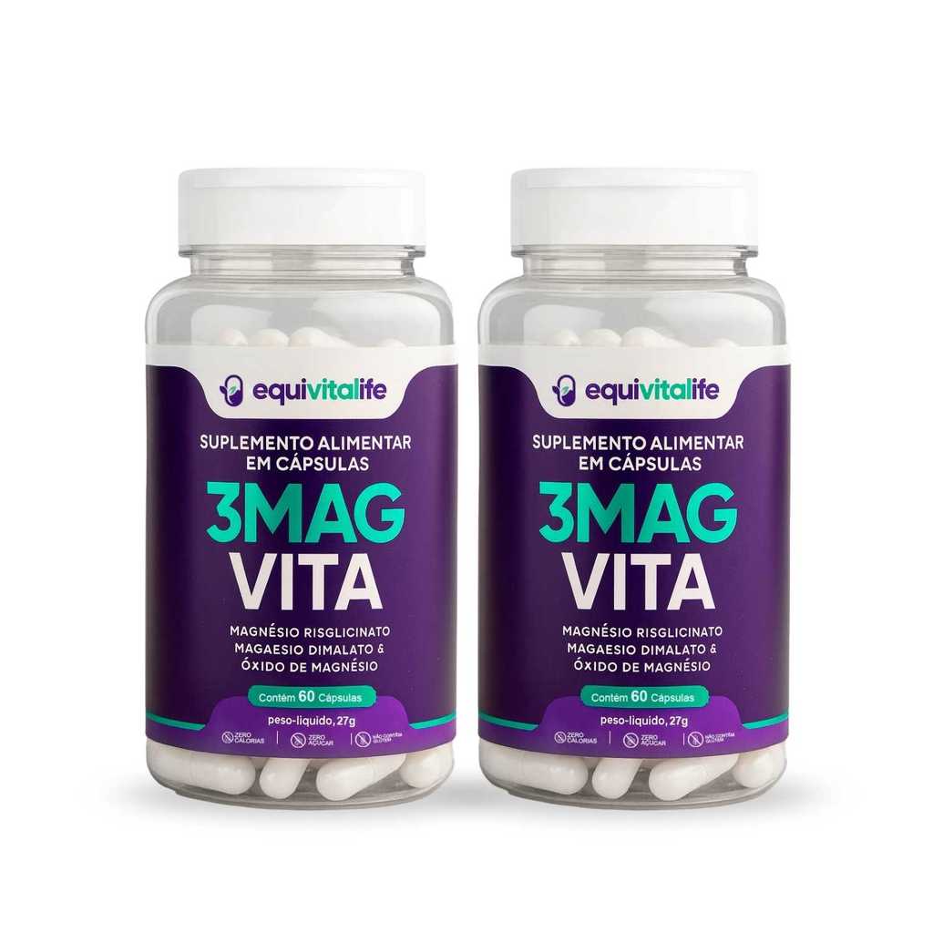 magnésio dimalato bisglicinato oxido equivitalife  suplementos alimentares  magnesio  250mg 120 capsulas