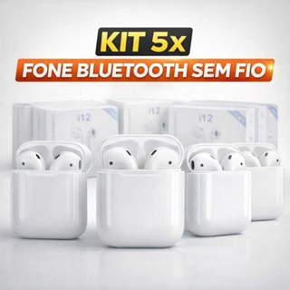 Kits 5 Fones de Ouvido Bluetooth In-Ear TWS, Leves e Conforto de Uso Diário em Oferta na Shopee