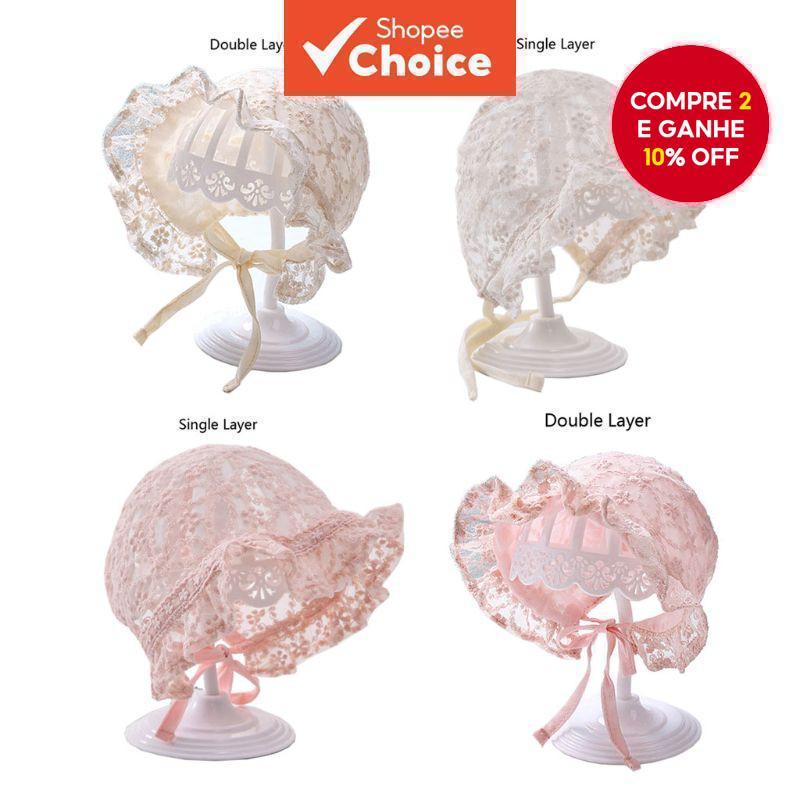 Chapéu De Renda Para Bebê Com Flor Recém-Nascidos , Meninos E Meninas , Adereços Fotográficos Respiráveis , Presente De 