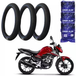Câmara de Ar Pneu Aro 18 Moto CG TITAN FAN com 3 UNI 8454 BREMEN