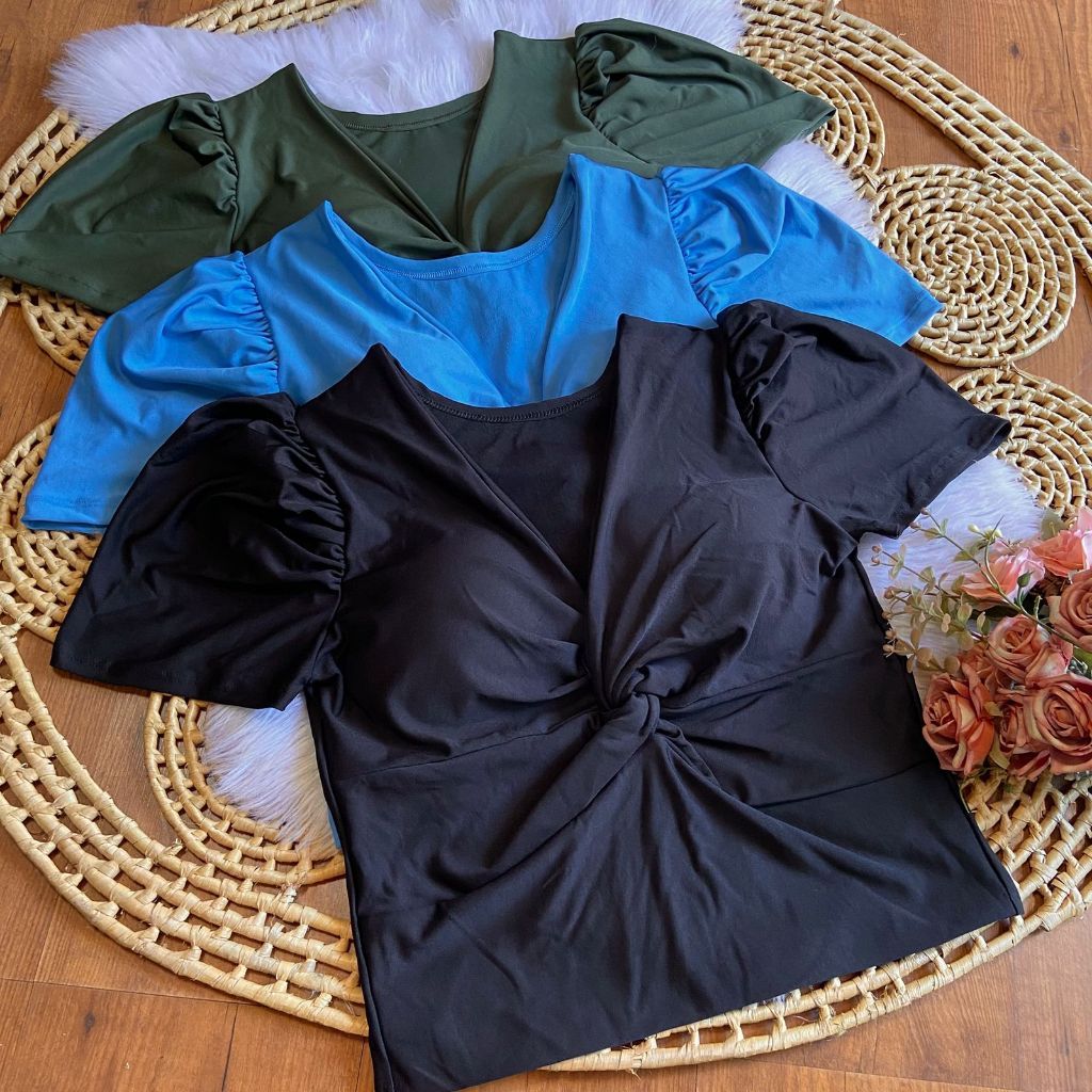 Blusa cropped feminino plus size GG suplex 46 a 50 nó em Oferta na Shopee