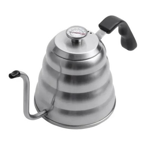 CHALEIRA TIPO HARIO INOX TERMÔMETRO BULE PESCOÇO DE GANSO 1,2L