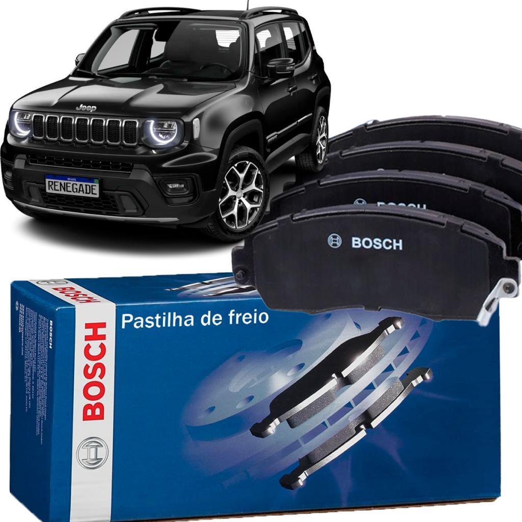 Kit Pastilha de Freio Dianteira e Traseira Bosch Original Renegade 2015 Em Diante 1.8 E.Torq 2.0 Diesel 1.3 Turbo Flex em Oferta na Shopee