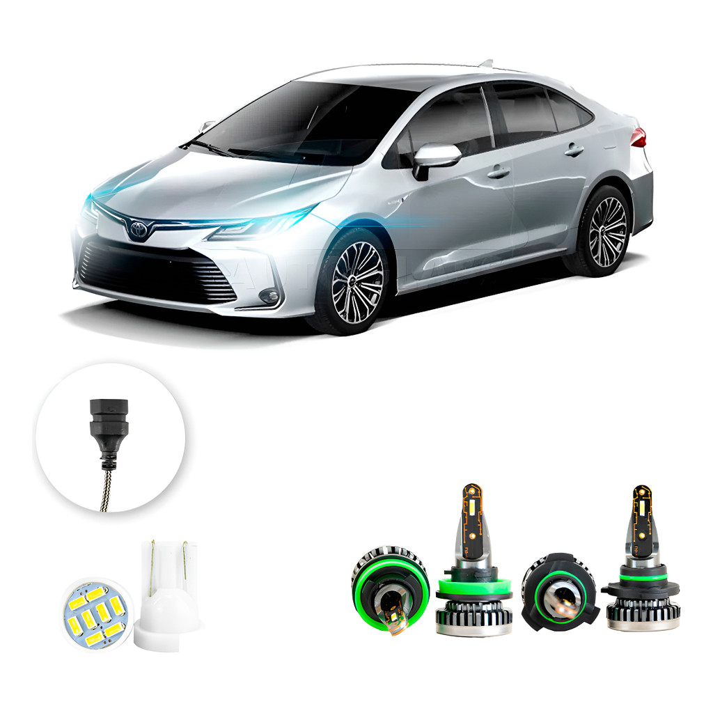 Kit Ultra Led Nano Toyota Corolla 2018-2022 H11 Hb3 30000lm