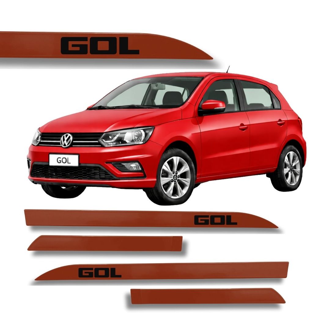 Friso Porta VolksWagen Gol Original Vermelho Flash 2006 A 2016