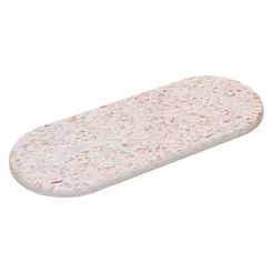 Bandeja Oval Absorvente para Pia Stone 28cm x 11cm Granilite Pedra Diatomita Lyor para Banheiro Cozinha Decoração Estilo