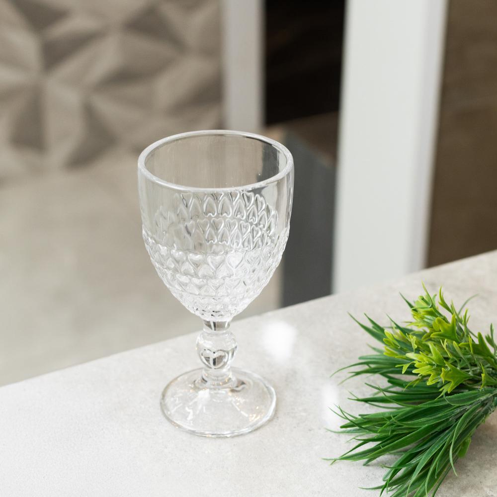 Taça para Água Lyor Coração de Cristal Incolor 330ml em Oferta na Shopee