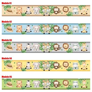 Kit Faixas Adesivas Borders Infantil Safari Animais Várias cores - ENVIO IMEDIATO em Oferta na Shopee