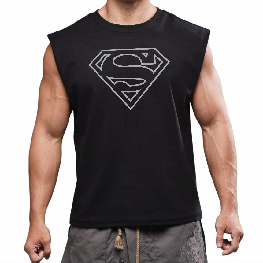 Camisa Regata Machão Super Man Confortável Academia Algodão Premium Promoção envio Mais Rápido Do Brasil