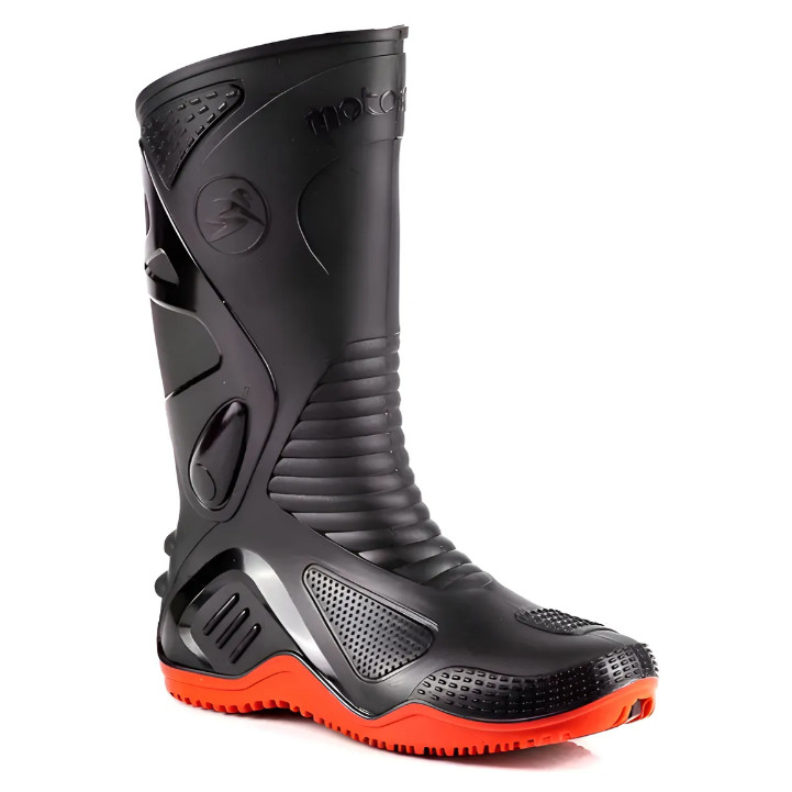 Bota Impermeável De Chuva Motosafe Motociclista Motoqueiro em Oferta na Shopee