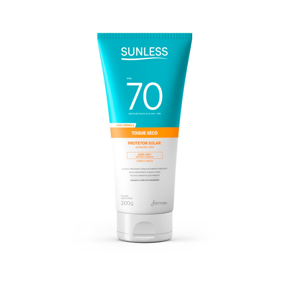 Protetor Solar Sunless Toque Seco FPS70 200g