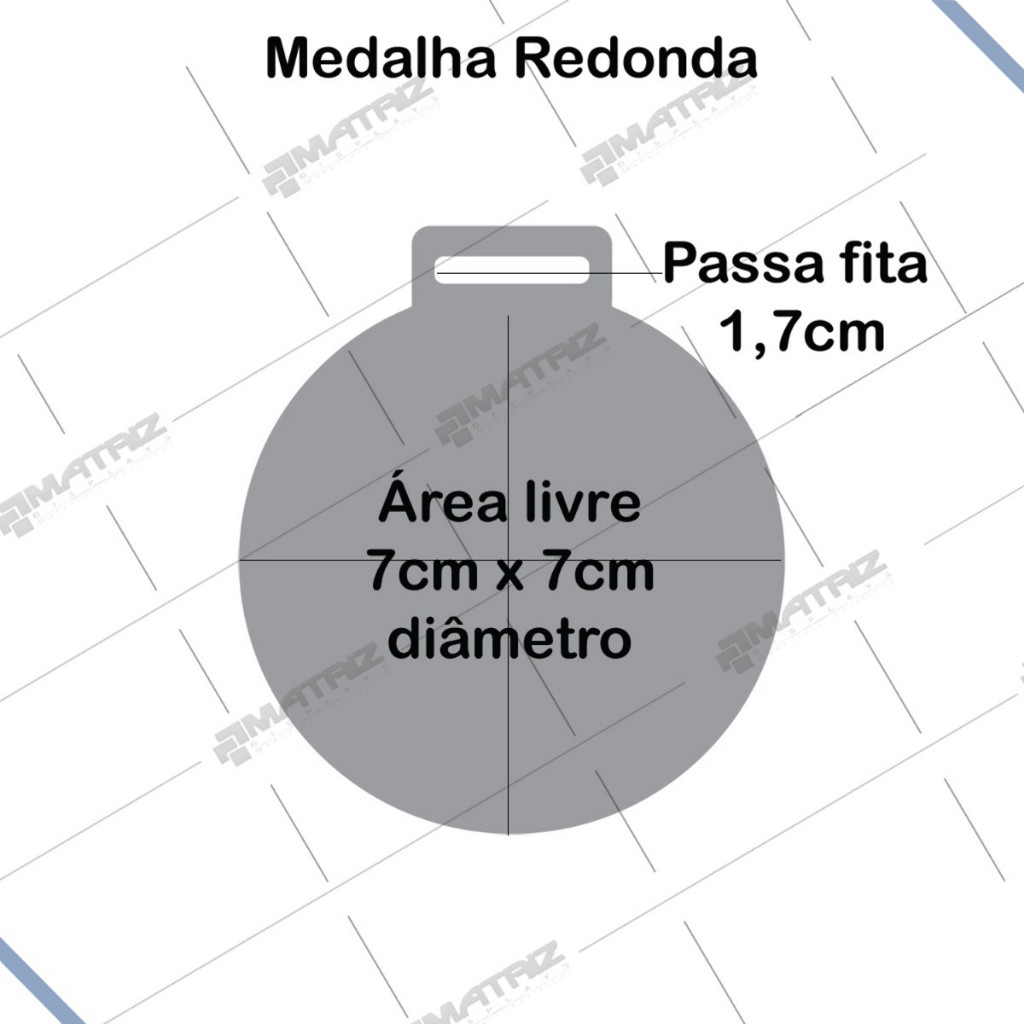 Medalha Acrílico Cristal 2mm Redonda Top Line Lisa 7cm Kit 30 - 50 - 100 unidades — imagem 2 de 2