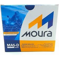 ACUMULADOR DE CARGA BATERIA MOURA 5ah, TITAN, FAN, START, XRE 190, bross 160, XRE 300