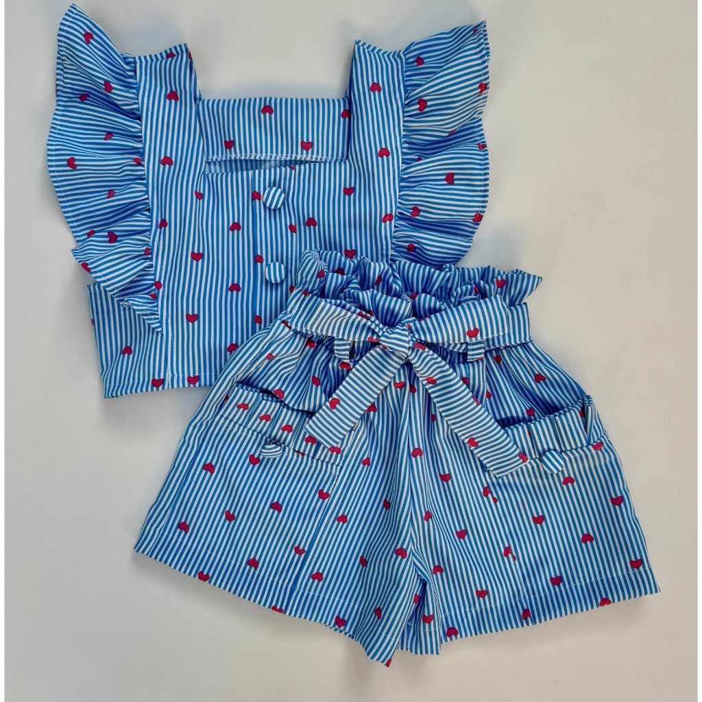 Roupa Infantil Conjunto Modinha Blogueirinha Blusa Com Short em Oferta na Shopee