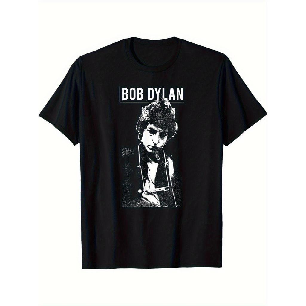 Camiseta branca da década de 60 do Bob Dylan Harmony