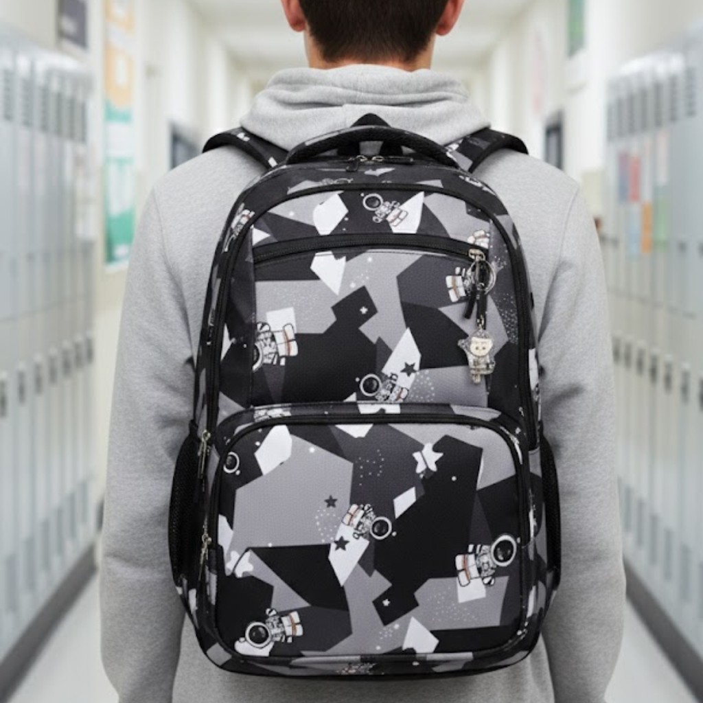 Mochila Escolar Reforçada Bolsa com Alças Confortáveis em Oferta na Shopee