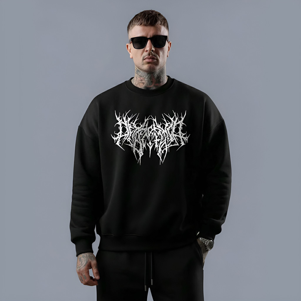 Moletom Masculino Gola Careca Blusa Gótica Punk Street Arte