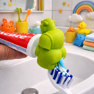 Tampa Dosadora Divertida Shrek Ogro – Para Creme Dental Infantil em Oferta na Shopee