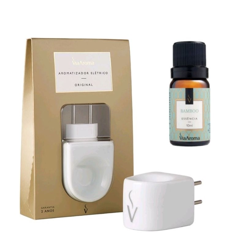 Aromatizador Elétrico de Ambiente Original Bivolt Via Aroma - Aromaterapia em Oferta na Shopee