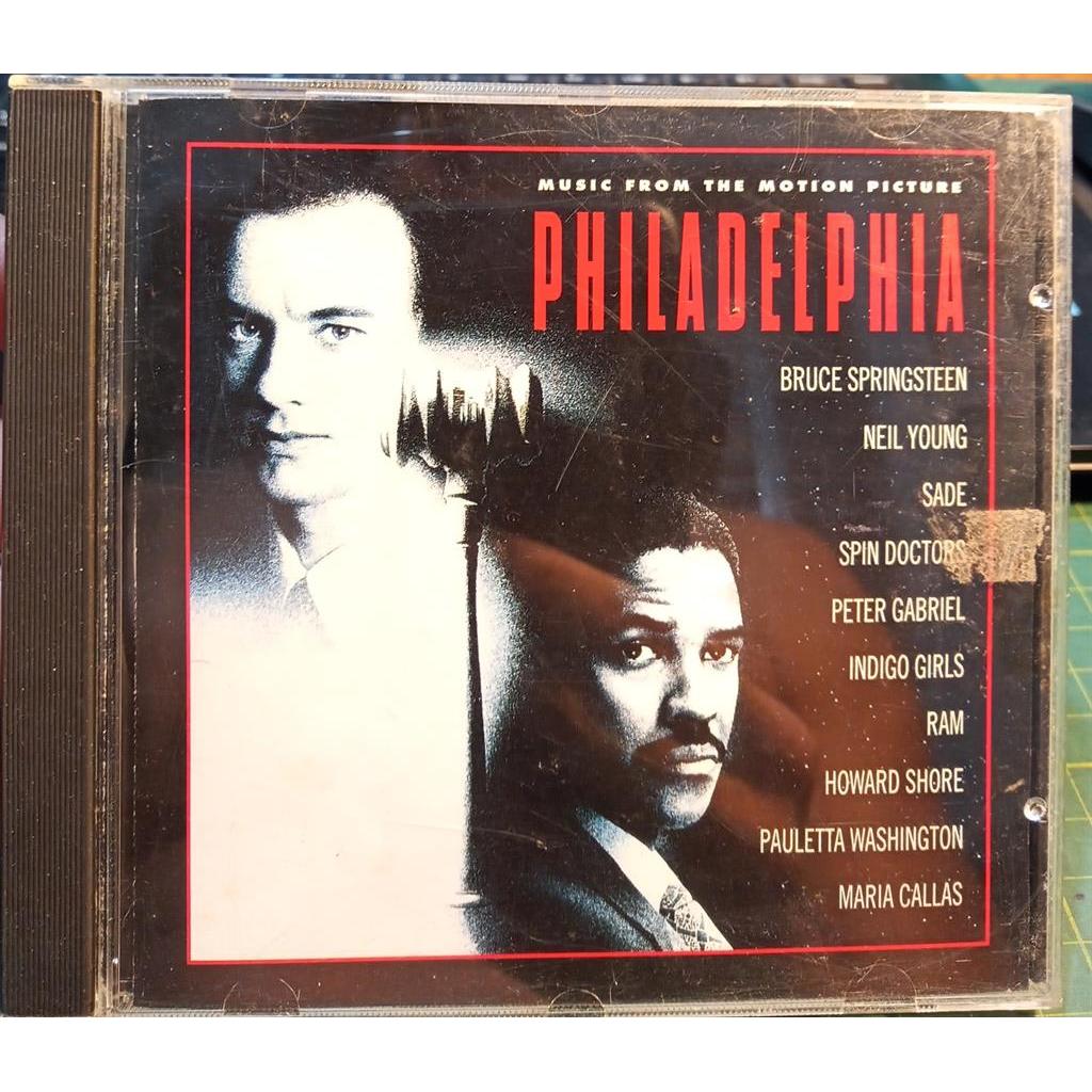 CD Bruce Springsteen; Neil Young; Sade; Spin Doctors; Peter Gabriel Philadelphia Music From The Motion Picture (Importad
