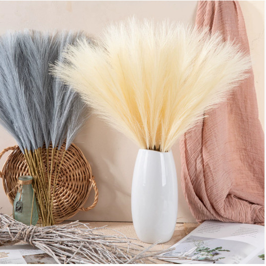 KIT10 20 30 galho de capim dos pampas artificial 55cm