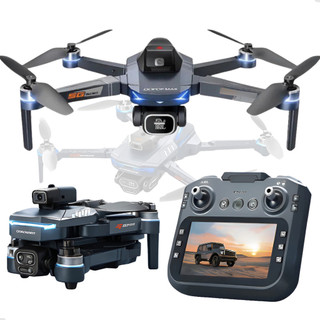 Drone Gt8 Profissional Câmera 4k Tela No Controle 1 Baterias com WiFi, aérea, Helicóptero, Quadcopter Dobrável +Bag