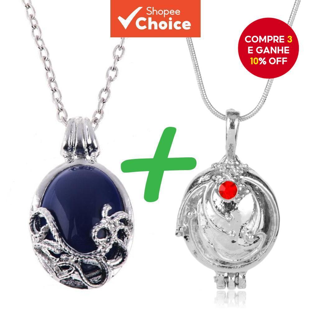 Moda Verbena Pingente Sunstone Imitação Colar Feminino Jóias Uso Diário