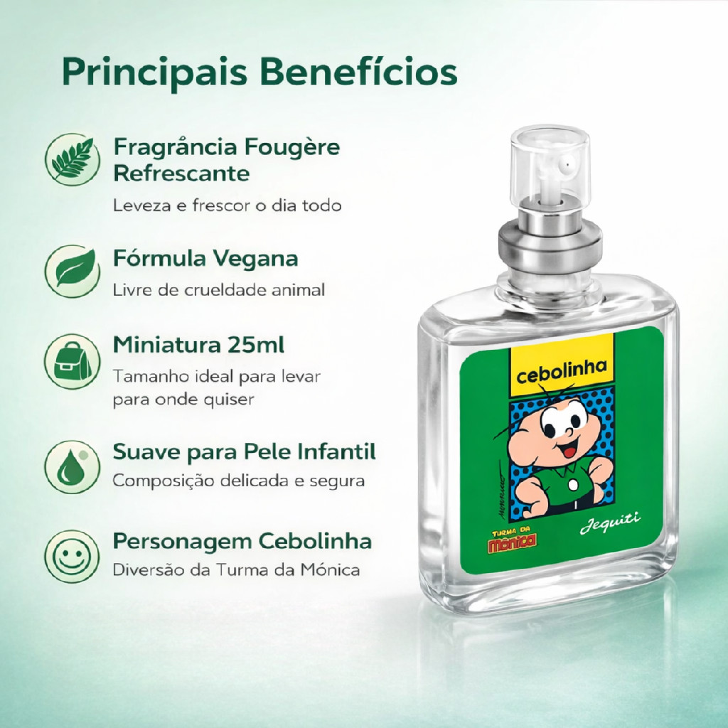 Colônia Jequiti Turma da Mônica Cebolinha 25ml