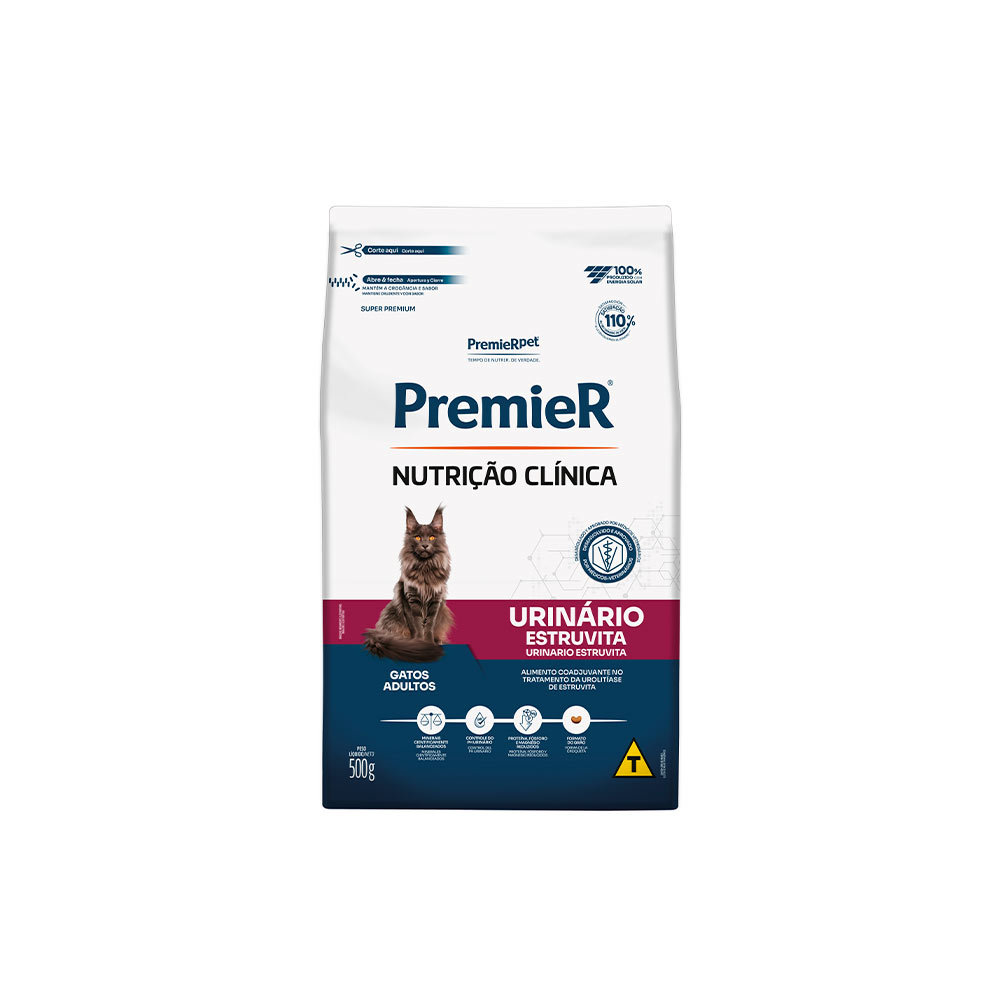 PREMIER NUTRIÇÃO CLINICA GATOS URINARIA ESTRUVITA 500GR