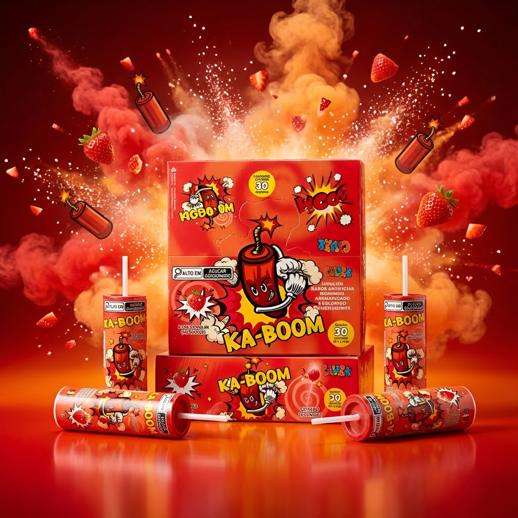 Pirulitos Ka Bomm Doces Divertido Chicle Bala Festa Atacado em Oferta na Shopee