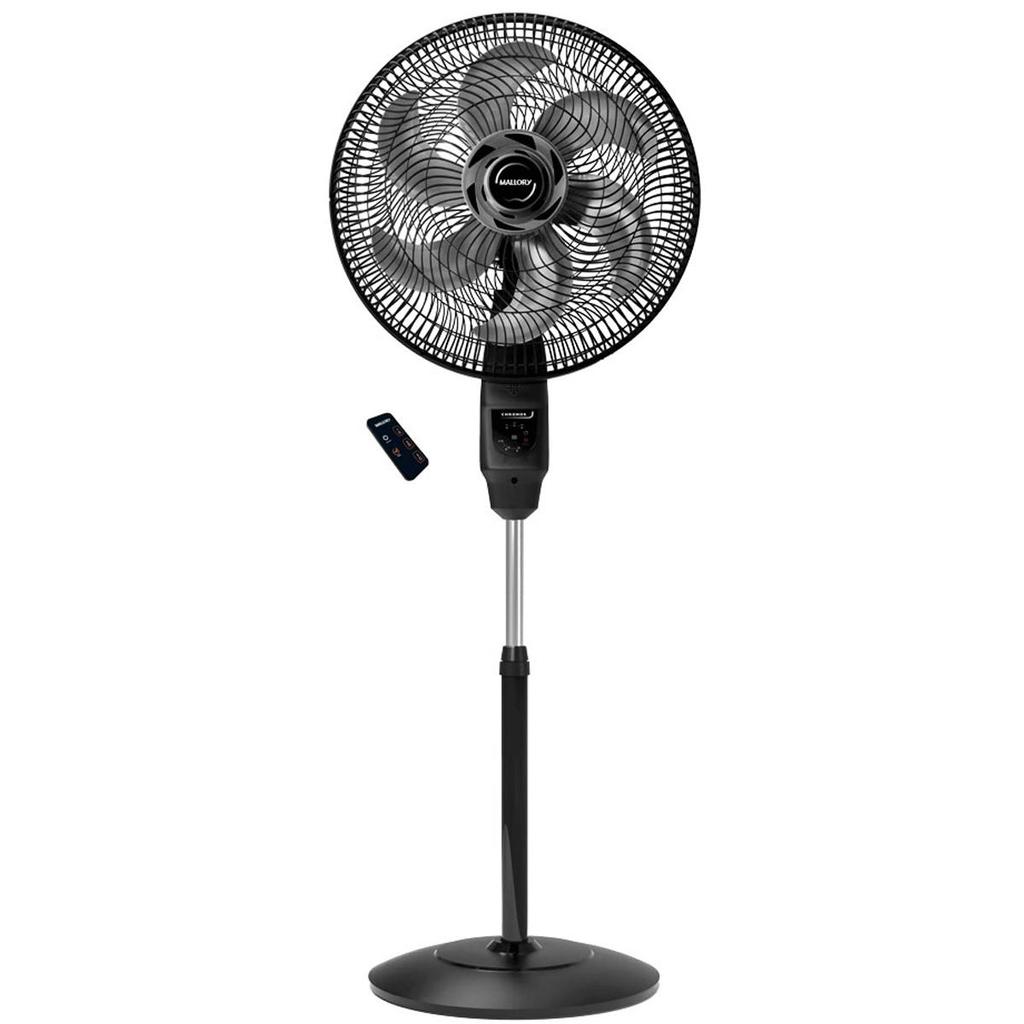 Ventilador Coluna Mallory 40Cm Preto 6 Pás C/ Controle 127V em Oferta na Shopee