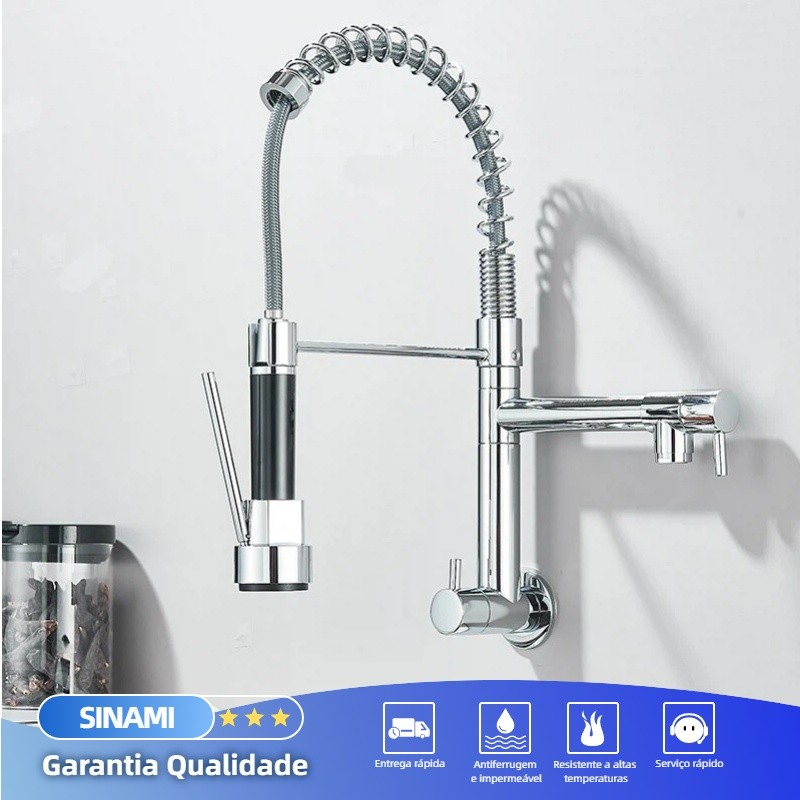 Torneira De Cozinha Gourmet Com Mesa Removível/Pulverizador De Parede