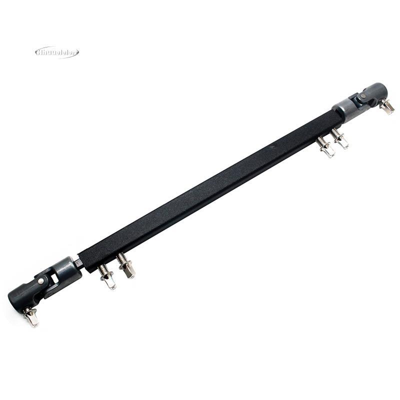 Braço Duplo Do Conector Da Ligação Pedal Tambor Eixo De Acionamento , Preto Fácil Instalação