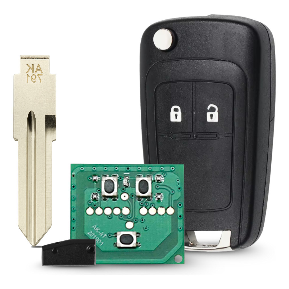 Chave Canivete Pósitron Completa Gm Lâmina M Chip:T16 - 2 Botões