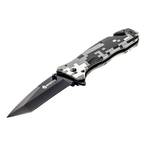 Canivete Tático Invictus Phanton - Aço Inox 420  Original Preto